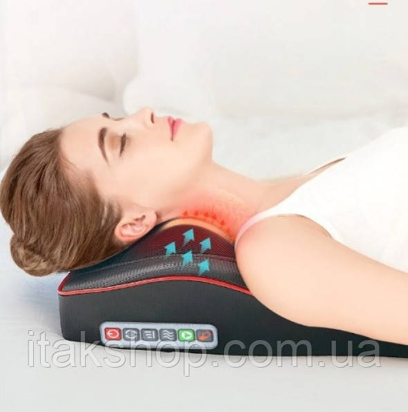 Массажер для спины и шеи Massage pillow SD-K01 (массажная подушка) - фото 1 - id-p1438049560