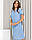 Плаття літнє прямого принт горох, арт 431, колір бузок/горох, фото 4