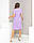Плаття літнє прямого принт горох, арт 431, колір бузок/горох, фото 3