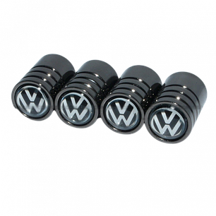 Ковпачки на ніпель для Volkswagen Alitek Long Black, 4 шт., фото 1