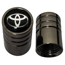 Ковпачки на ніпель для Toyota Alitek Long Black Тойота, 4 шт, фото 3