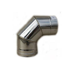 Ø 120 Коліно димохідне 90° 1 мм  ВУ