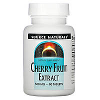 Source Naturals, Экстракт плодов вишни, 500 мг, Cherry Fruit Extract, 90 таблеток