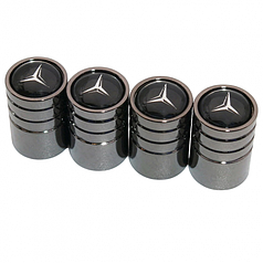 Ковпачки на ніпель для Mercedes Alitek Long Black Мерседес (4 шт.)