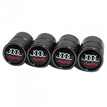 Ковпачки на ніпель для Audi Alitek Long Black Ауді (4 шт), фото 2