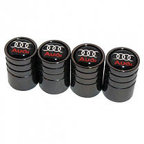 Ковпачки на ніпель для Audi Alitek Long Black Ауді (4 шт), фото 3