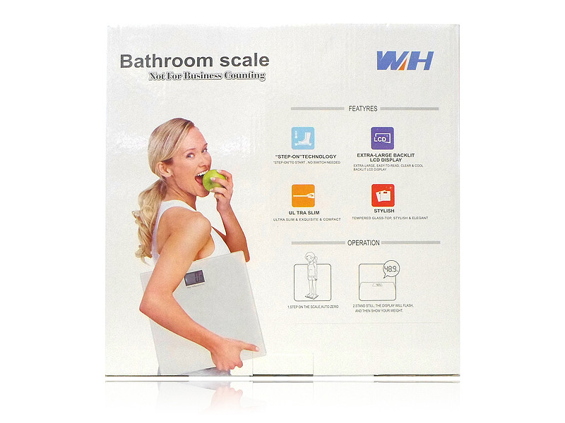 Ваги електронні побутові для підлоги YZ-1604 квадратні 10шт 9859, фото 1