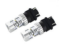 Светодиодная лампа с цоколем 3157 Т25 P27/7W W3x16q 3SMD Luxen 12V Белый