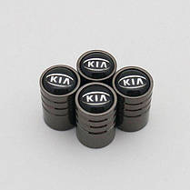 Ковпачки на ніпель для Kia Alitek Long Black Кіа (4 шт), фото 3