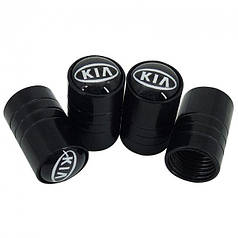 Ковпачки на ніпель для Kia Alitek Long Black Кіа (4 шт)