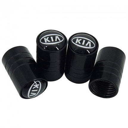 Ковпачки на ніпель для Kia Alitek Long Black Кіа (4 шт), фото 2
