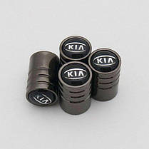 Ковпачки на ніпель для Kia Alitek Long Black Кіа (4 шт), фото 2