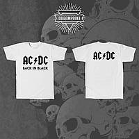 Футболка AC DC, DTG друк, 100% бавовна