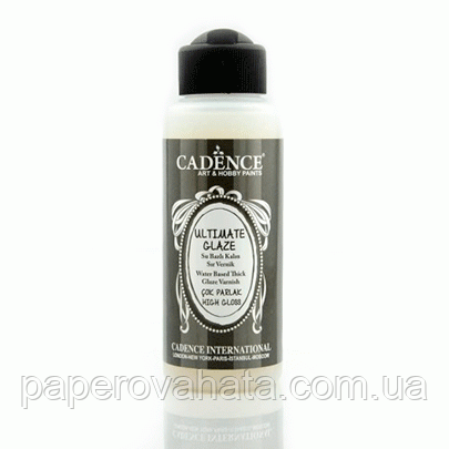 Лак акриловий супер глянцевий Cadence Water Based High Gloss Varnish, 120мл