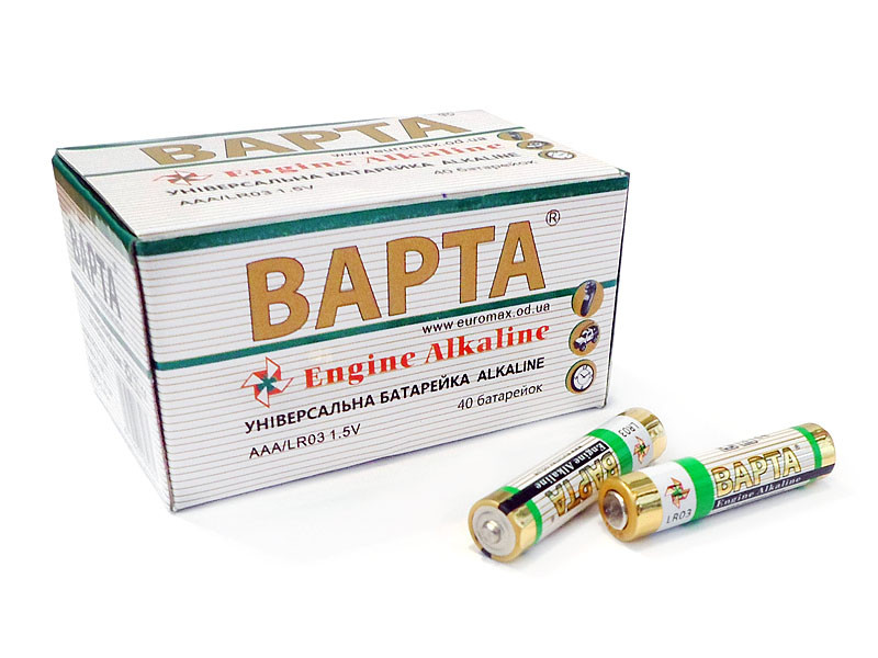 Універсальна батарея Alkaline BAPTA AAA (уп. 40шт) 1000шт 7907