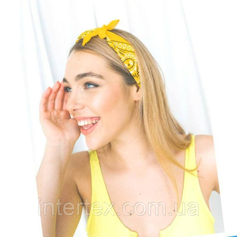 Бандана класична (жовта), фото 1