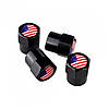 Ковпачки на ніпель із прапором США Alitek Short Black Flag USA (4 шт.), фото 6