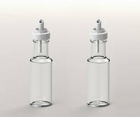 Набор бутылочек стеклянных для масла/уксуса Everglass Dorica 0,1л. с дозатором 2шт (белые)