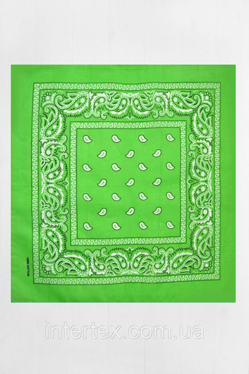 Бандана класична (салатова), фото 1