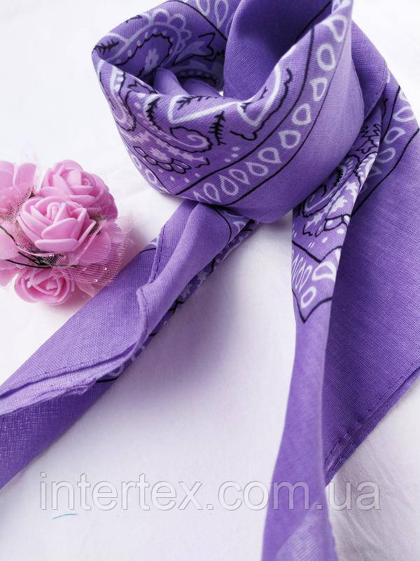 Бандана класична (бузкова), фото 1