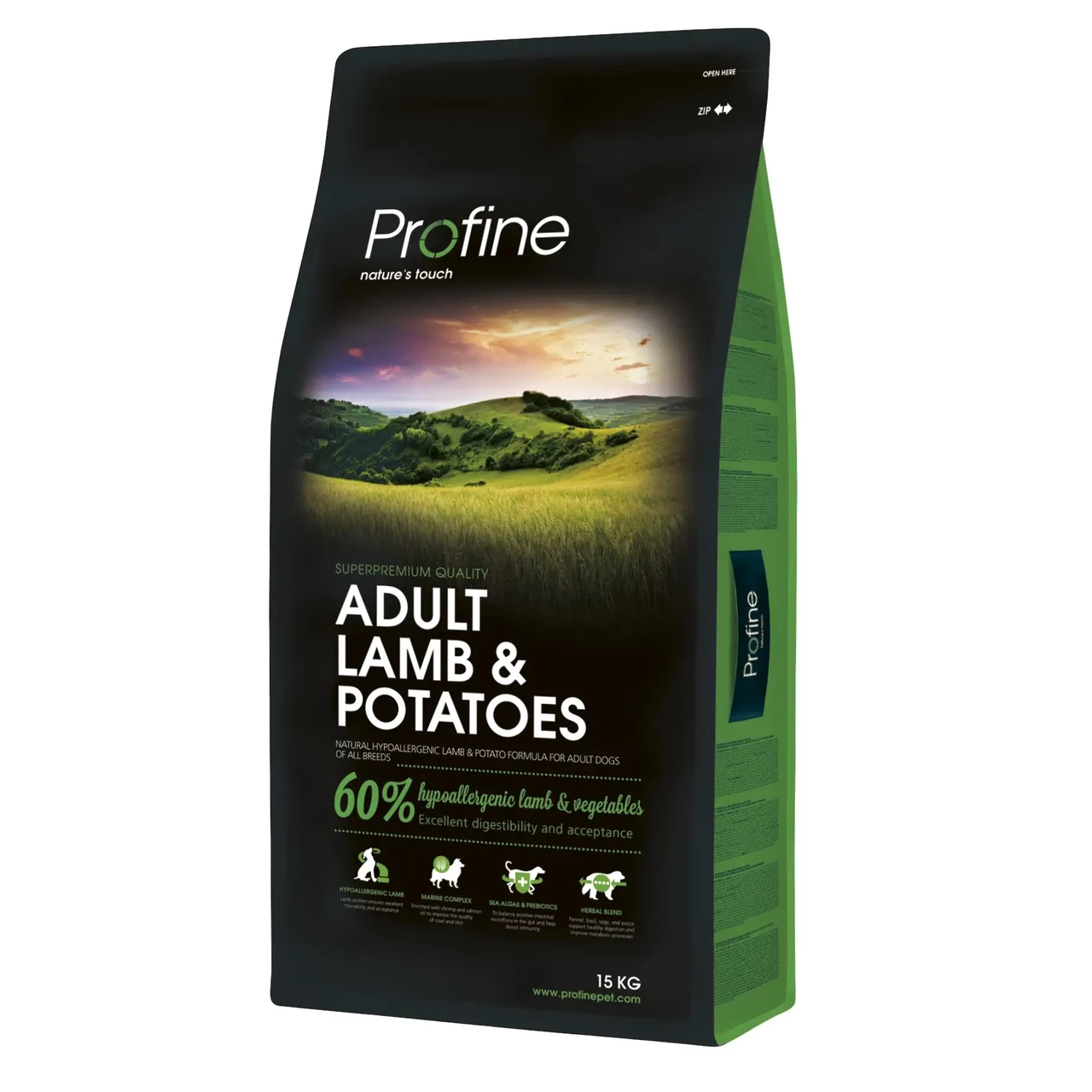 Сухий гіпоалергенний корм для дорослих собак Profine Adult Lamb з ягням і картоплею 15 кг