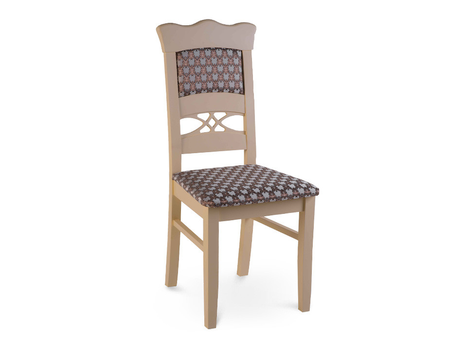Дерев'яний стілець з м'яким сидінням ЖУР-8 (ваніль)
