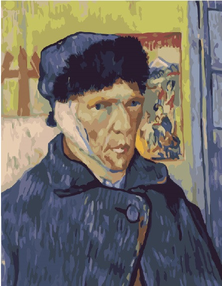 Картина за номерами Вінсент Ван Гог 40x50. На полотні з підрамником