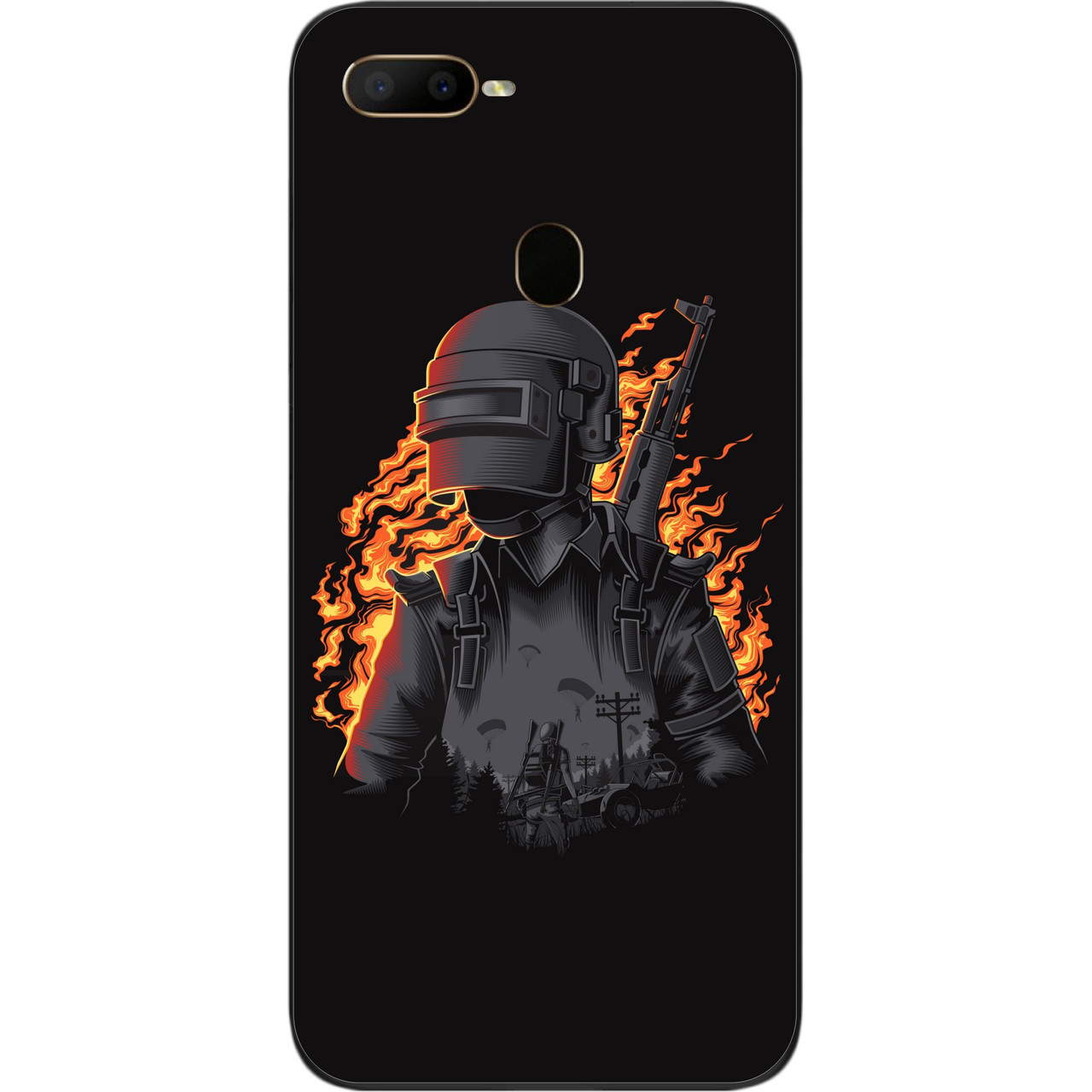 Оригинальный чехол для OPPO A12 с картинкой PUBG