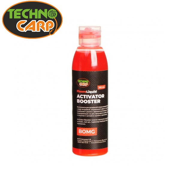 Бустер Techno Carp Fluoro Liquid Activator BOMG (М'ясо/Спеції) 100мл