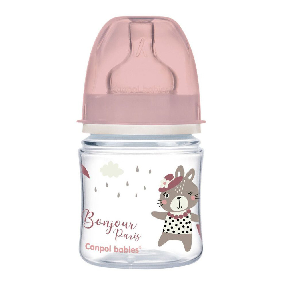 Пляшка антиколікова 120 мл Canpol Babies Easystart Bonjour Paris (5901691844360)