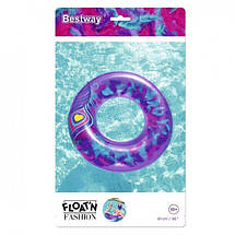 Плавальний надувний круг Bestway 36153 91 см пляжний круг Перо, фото 5