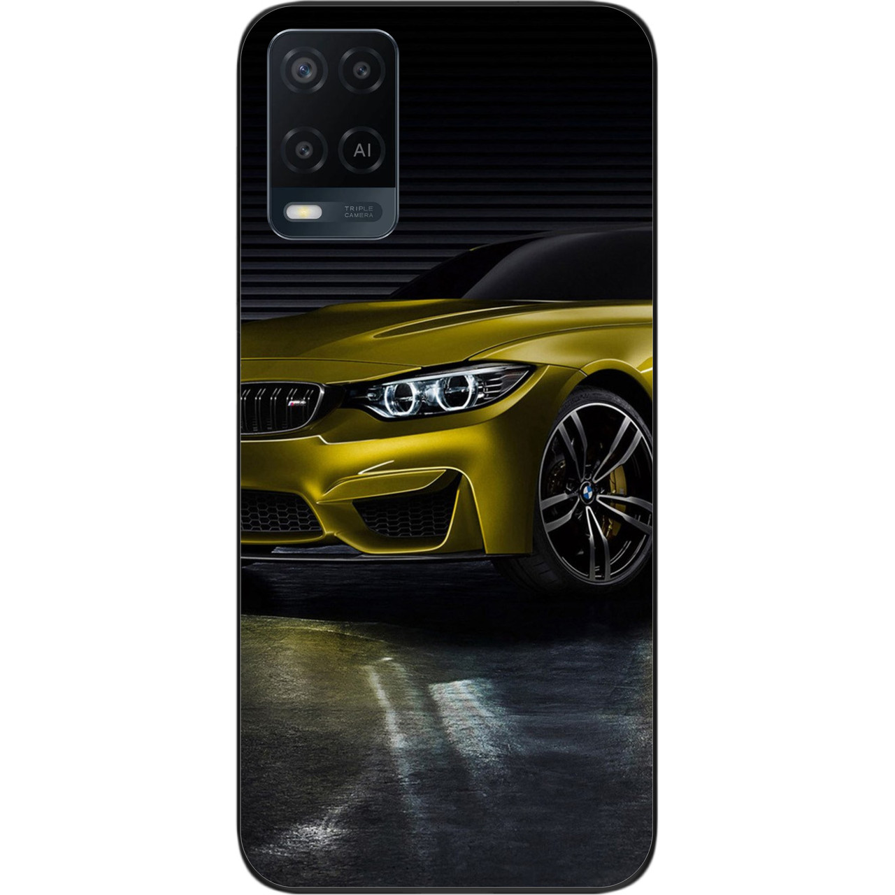 Силіконовий чохол для OPPO A54 з картинкою Жовта машина, фото 1