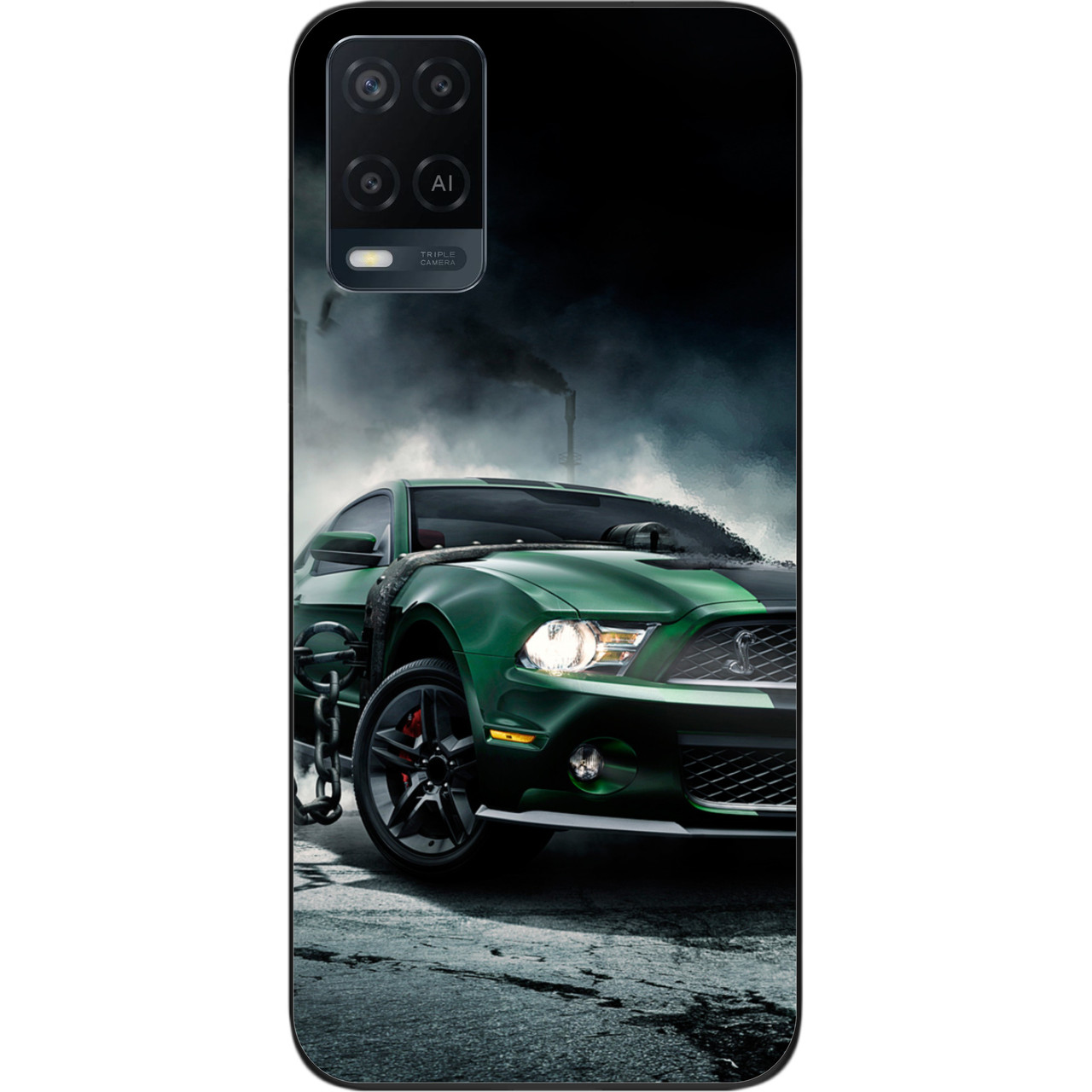 Силіконовий чохол для OPPO A54 з картинкою Мустанг, фото 1