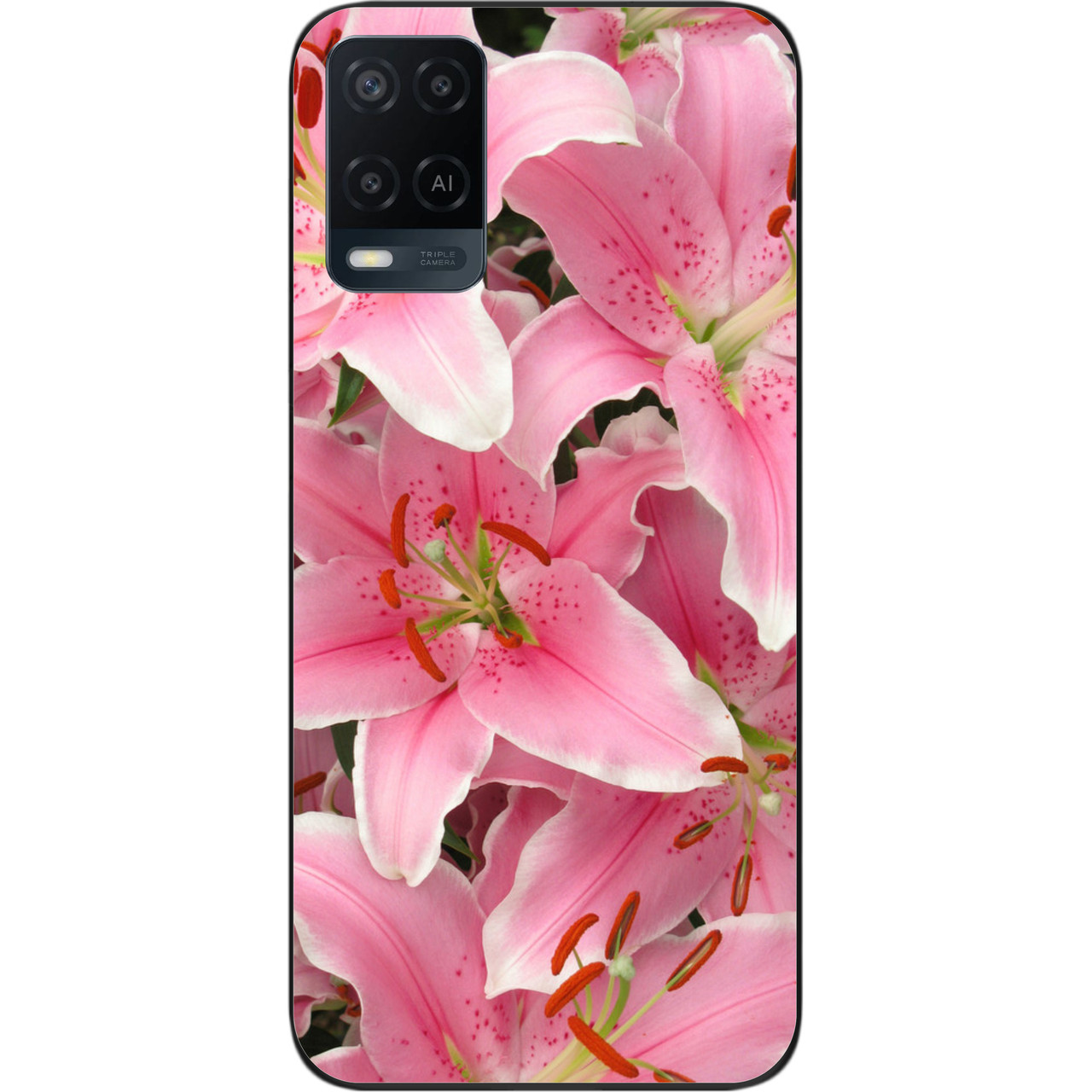 Силіконовий чохол для OPPO A54 з картинкою Лілії, фото 1