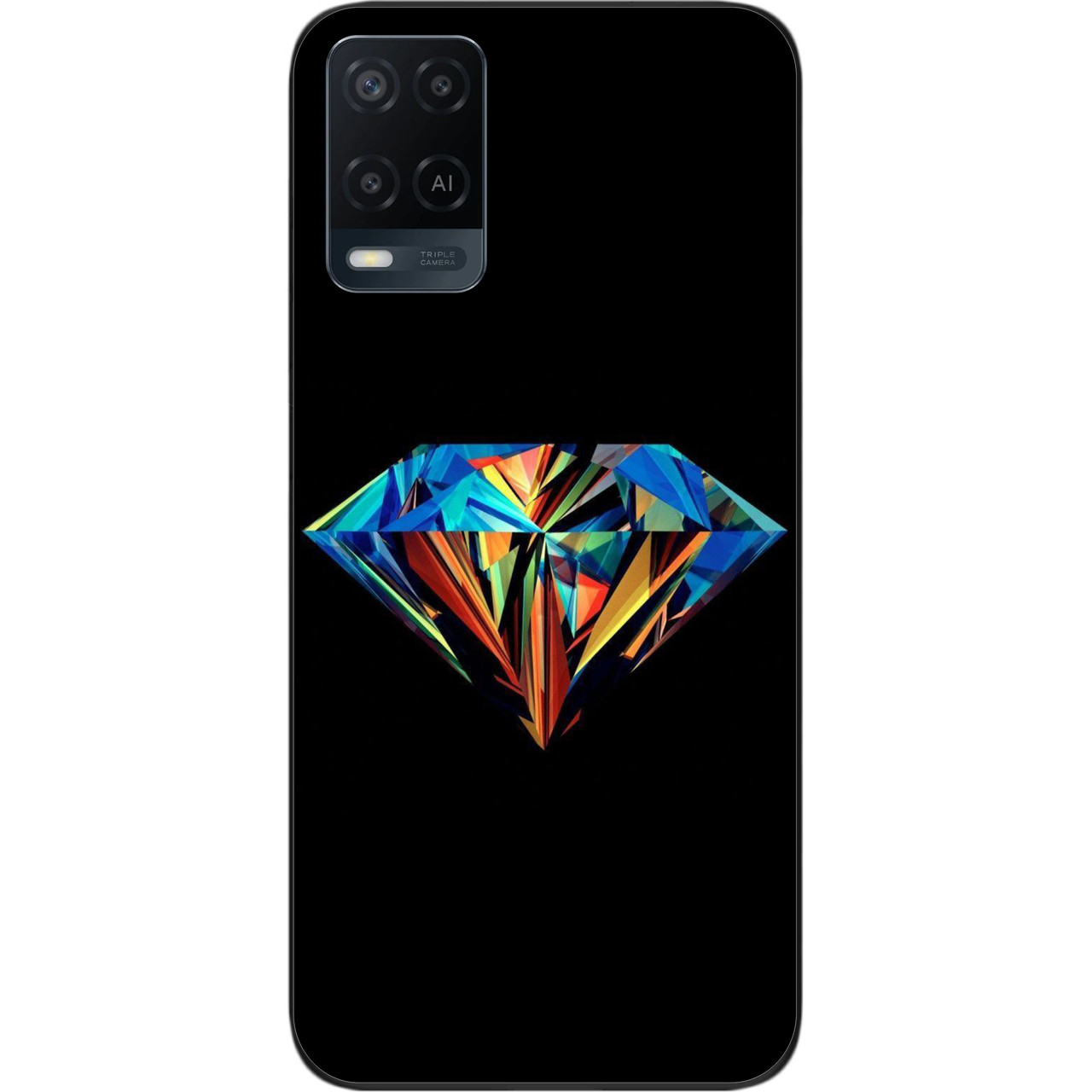 Силіконовий чохол бампер для OPPO A54 з картинкою Діамант, фото 1