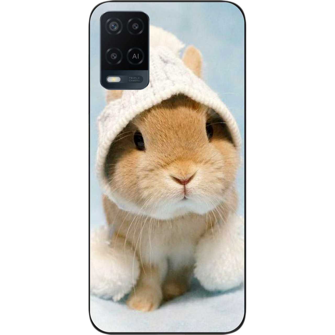 Силіконовий чохол бампер для OPPO A54 з картинкою Зайчик, фото 1