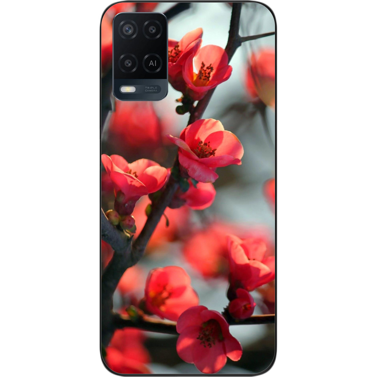 Чохол силіконовий для OPPO A54 з картинкою Сакура, фото 1