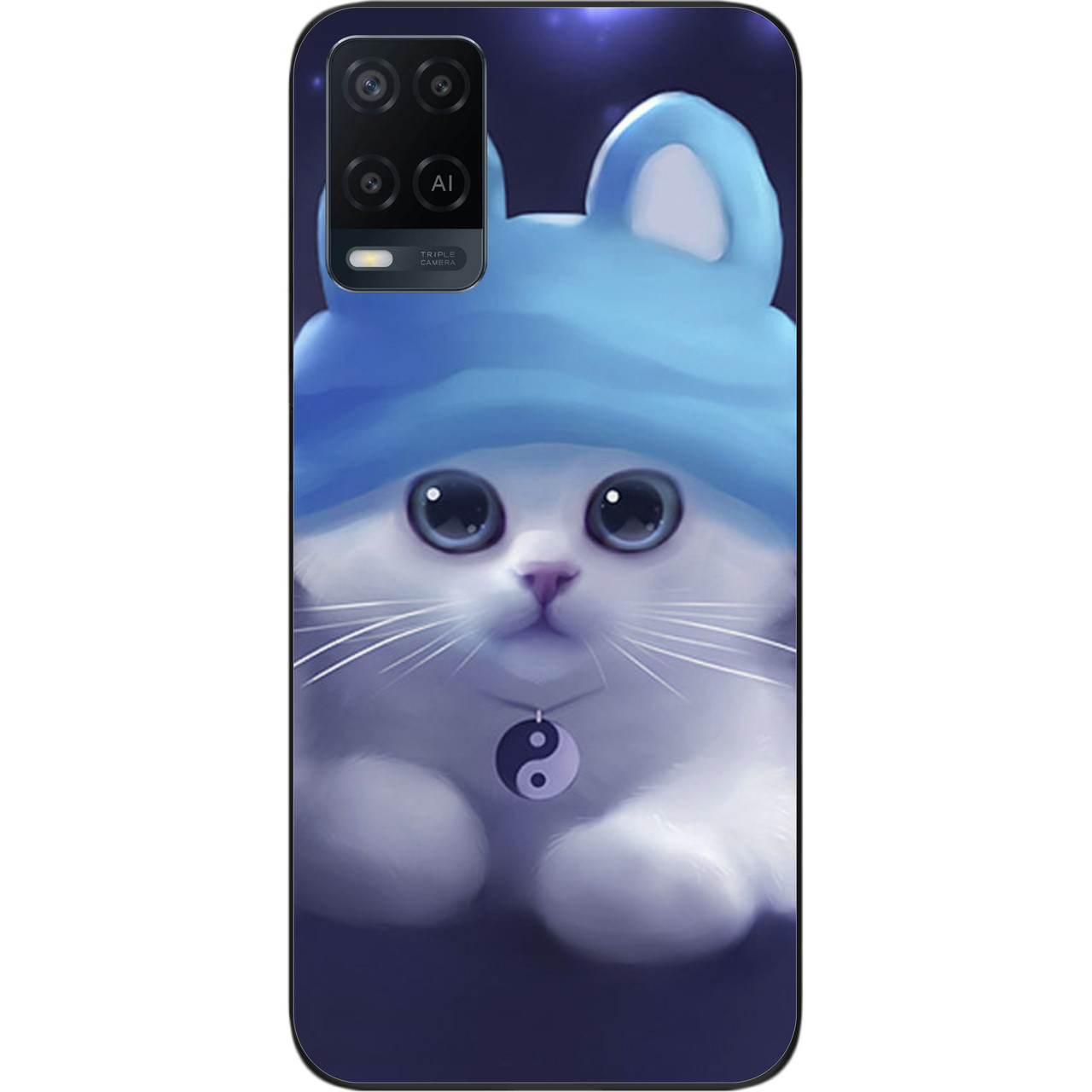 Бампер силіконовий чохол для OPPO A54 з картинкою Котик, фото 1