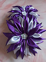 Бантики фиолетовые Хризантемки на резинке 12 см
