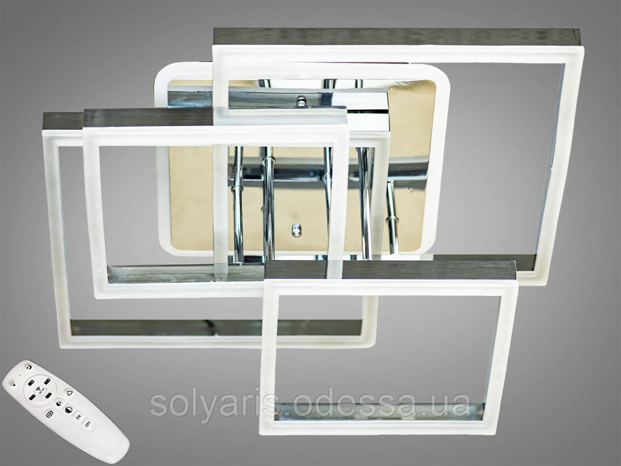 Стельова світлодіодна люстра з діммером 135W 7001NEW LED 3color dimmer, фото 1