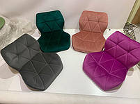 Поворотний стілець Paris GD — Modern Base чорний шкірозамінник, на хрестовині з регулюванням висоти без коліс, фото 3