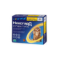 Merial NexGard Spectra Таблетки від бліх і кліщів для собак вагою від 3,5 до 7,5 кг 1 шт.