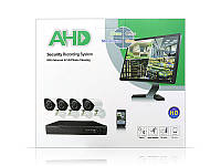 Видеорегистратор DVR 4 камеры KIT CAD D001 6шт 9752