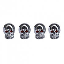 Ковпачки на ніпель Череп Alitek Silver Skull (4 шт), фото 2