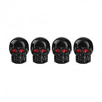 Колпачки на ниппель Alitek Black Skull (Череп), 4 шт