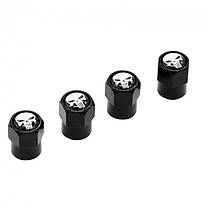 Ковпачки на ніпель Alitek Short Skull ( Череп) Black/White, 4 шт., фото 2