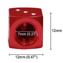 Ковпачки на ніпель Alitek Кістки/Кубики з цифрами Red, 4 шт., фото 3