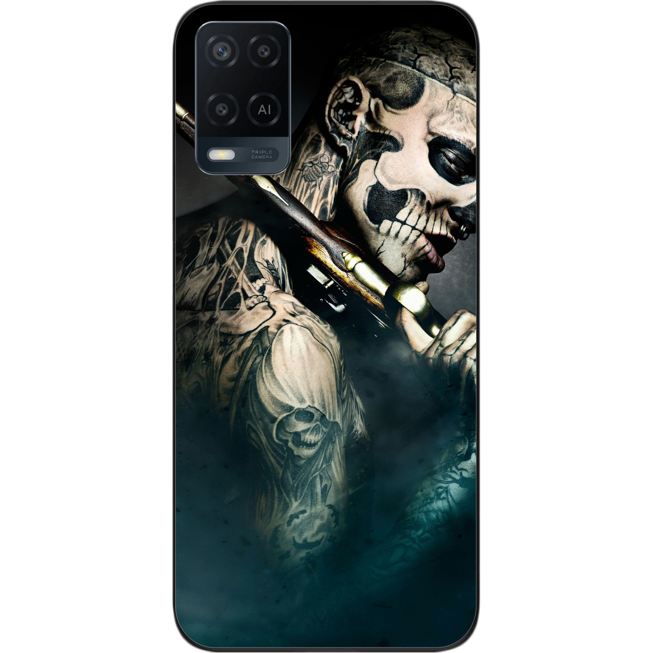 Бампер силіконовий чохол для OPPO A54 з картинкою Воїн, фото 1