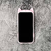 Чохол антистрес Pop It для Apple iPhone 12 силіконовий, Котик, Рожевий, фото 2