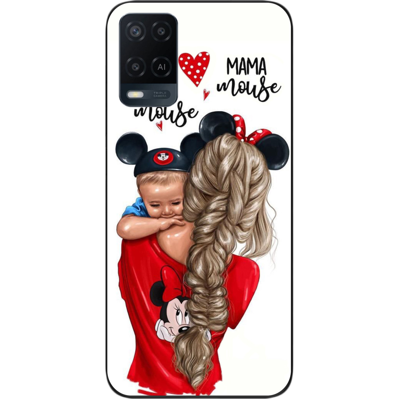 Оригінальний чохол для OPPO A54 з картинкою Мама з сином, фото 1